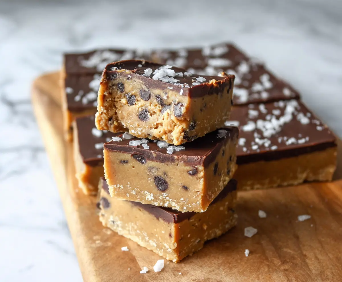 Healthy No Bake Cookie Dough Bars