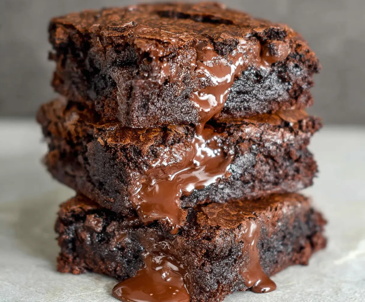 Delicious low calorie Greek yogurt brownies showcasing a healthy dessert option.