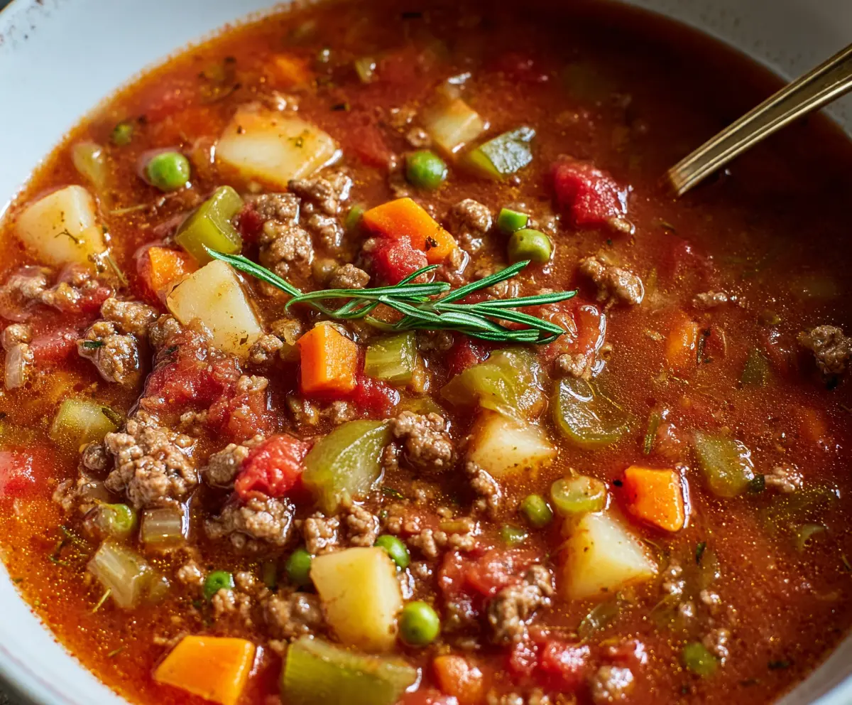 Easy Old Fashioned Hamburger Soup Recipe
