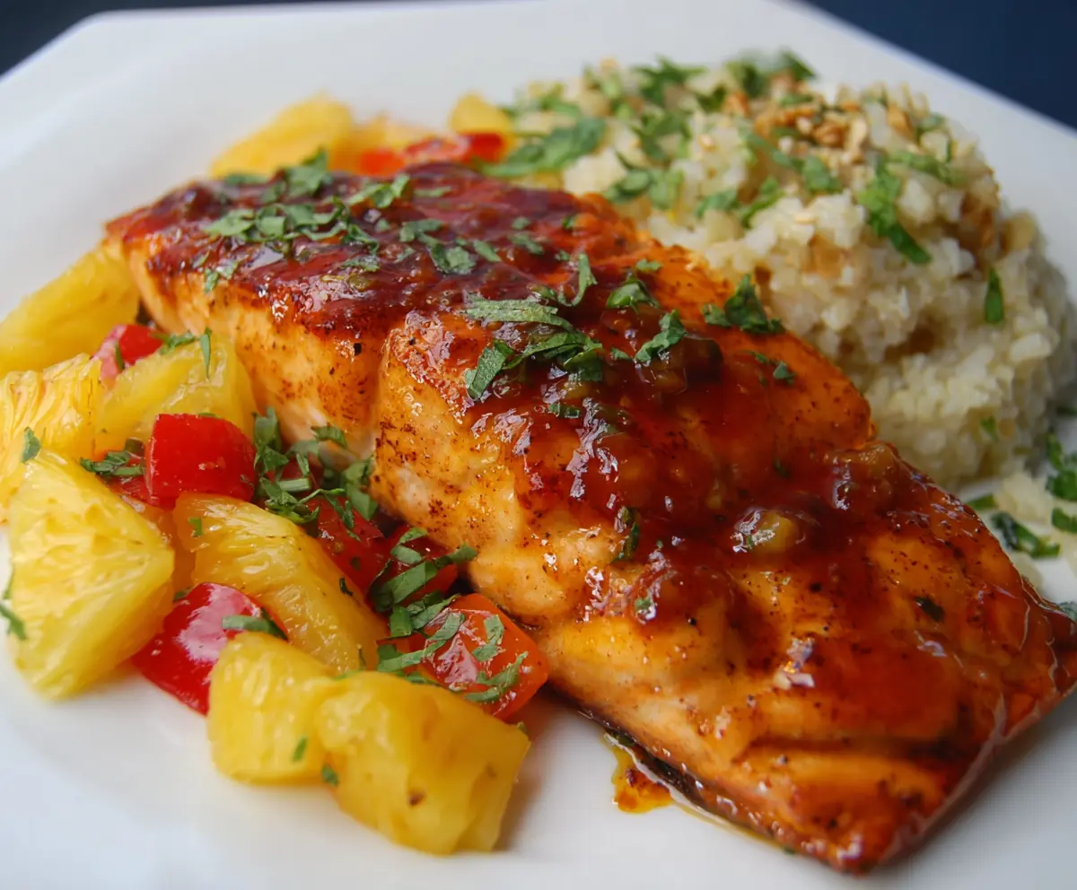Sweet Pineapple Glazed Salmon