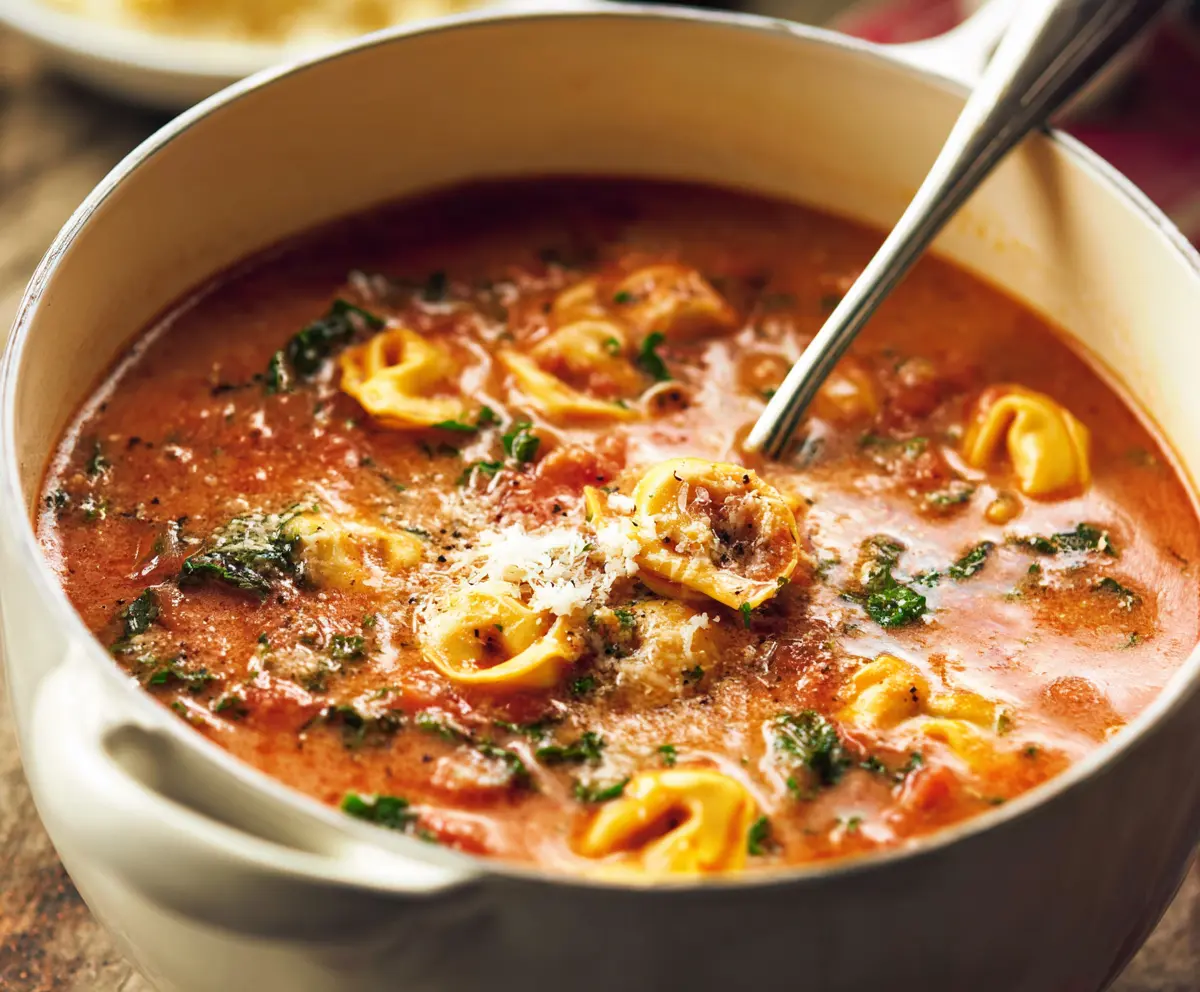 Creamy Silky Tortellini Soup Recipe