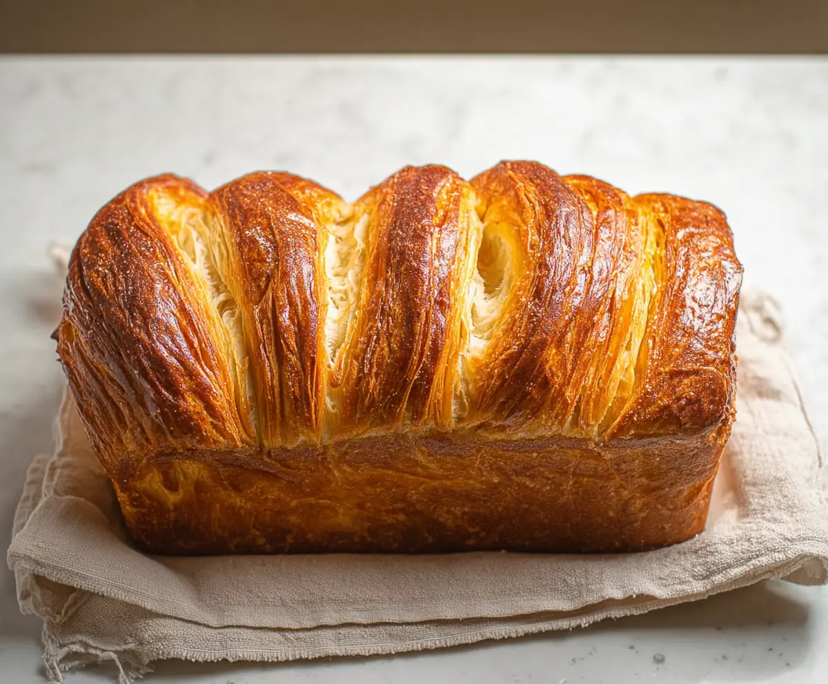 Fluffy Croissant Bread Loaf Recipe
