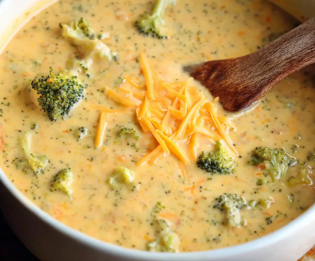 Healthy Broccoli Cheddar Soup