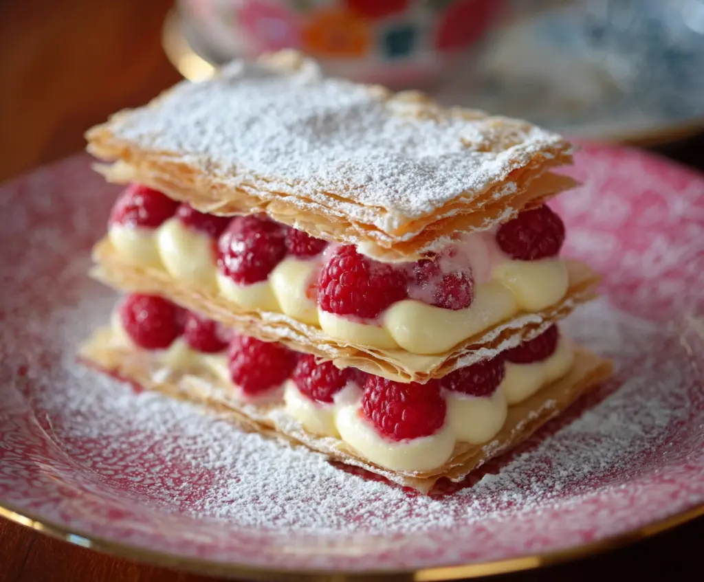 Raspberry Cream Napoleons: Fancy Yet Easy Valentines Dessert Recipe