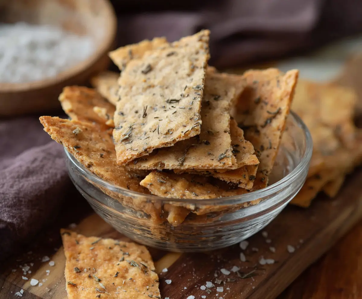 Easy 3-Ingredient Sourdough Crackers