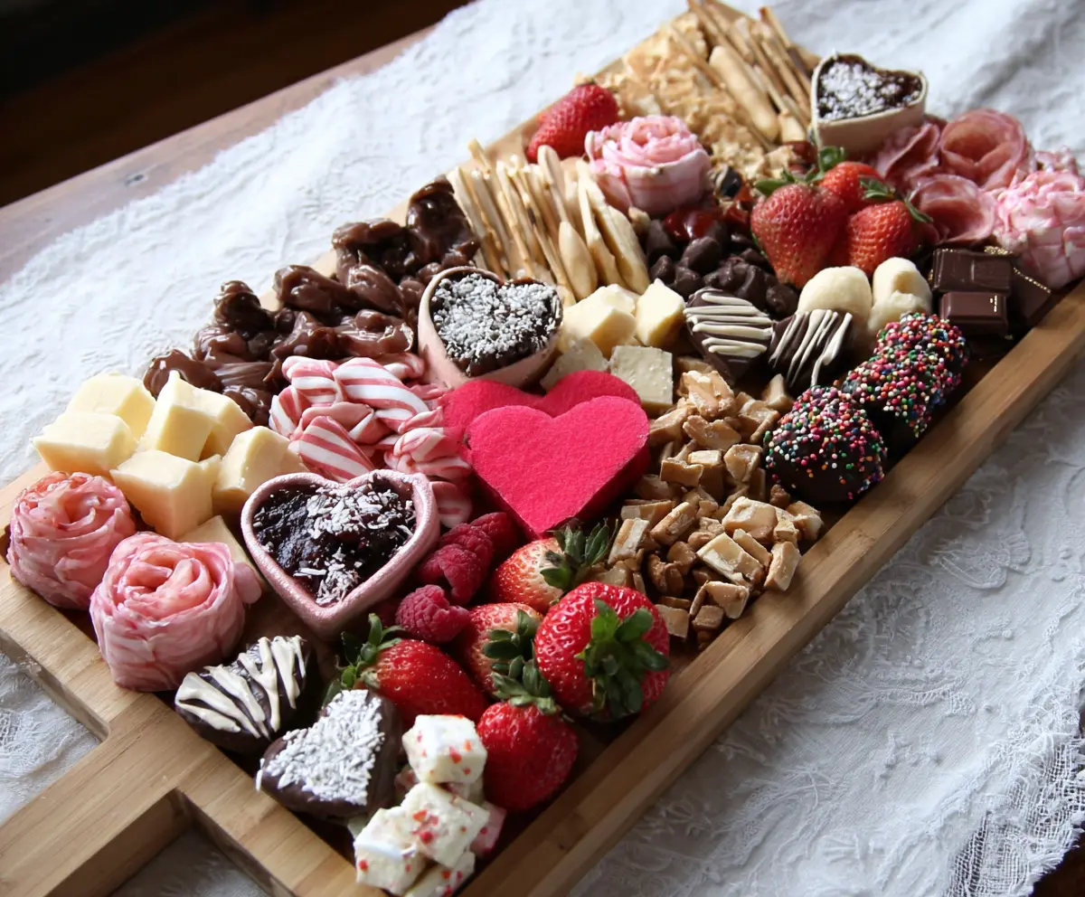 Easy Valentine's Day Charcuterie Board