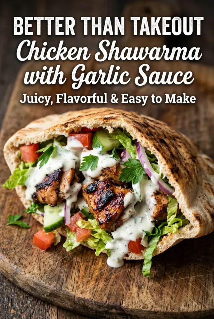 Chicken Shawarma with Garlic Sauce