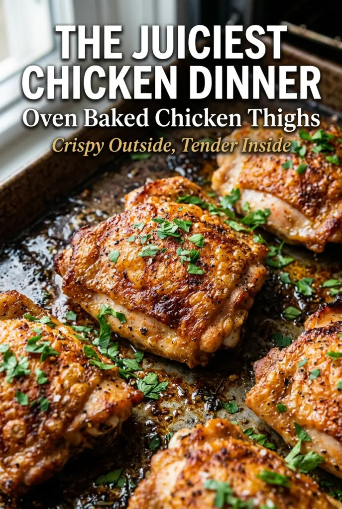Oven Baked Chicken Thighs