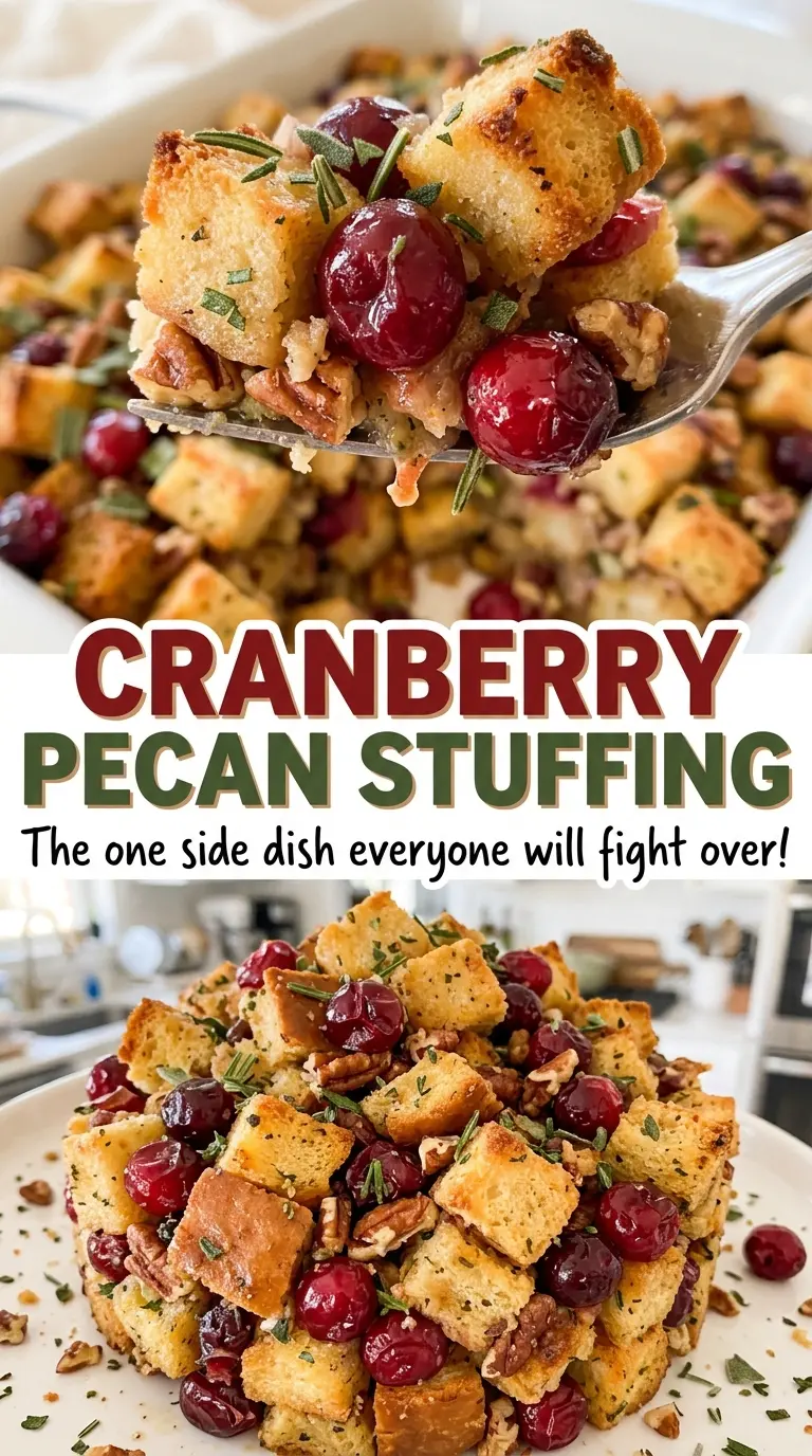 Cranberry pecan stuffing toasted bread cubes